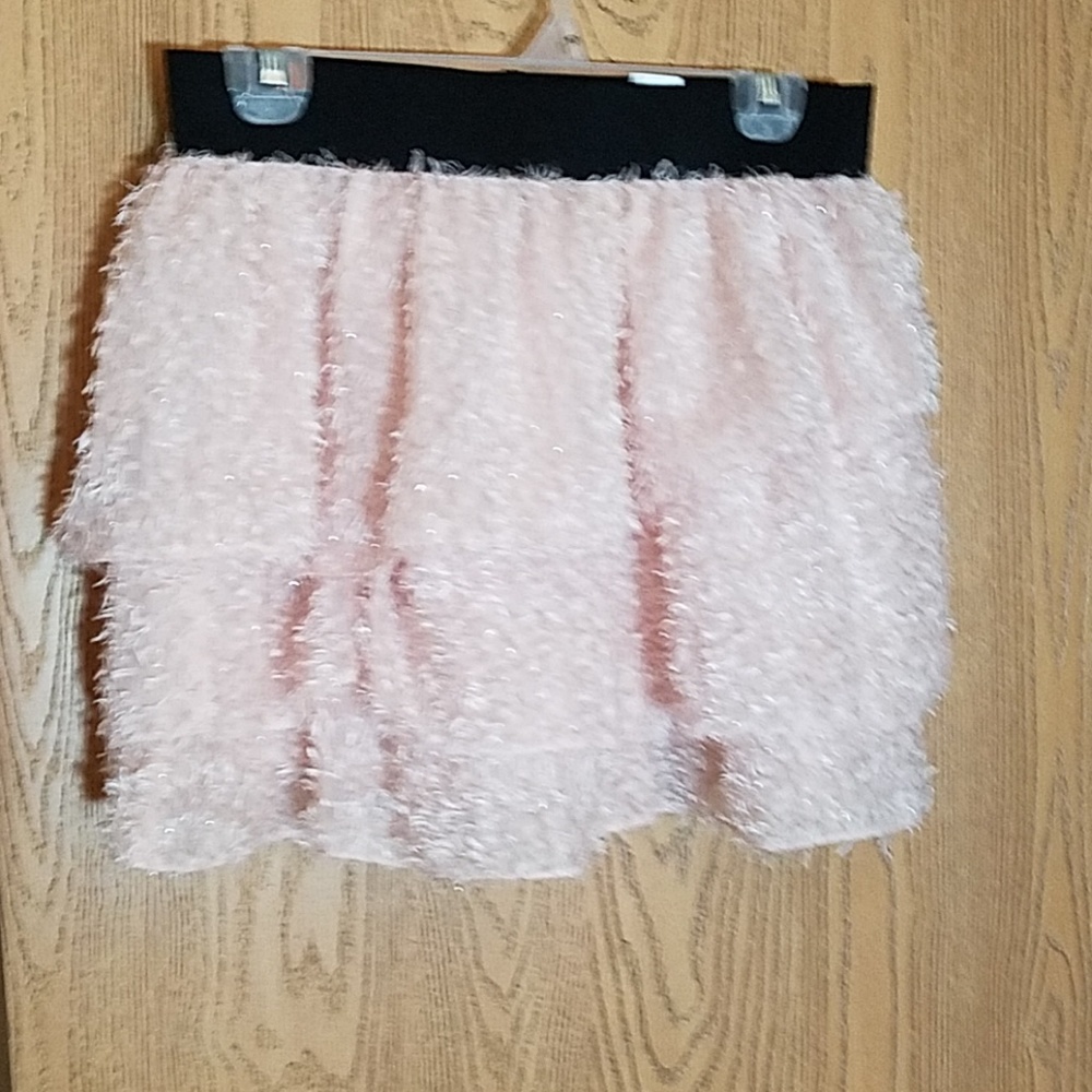 Light pink mini skirt